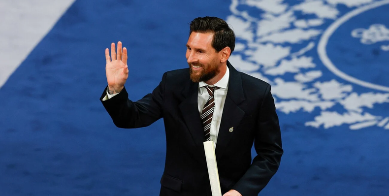 Messi recibió el Premio Princesa de Asturias de los Deportes 2026 . (REUTERS).