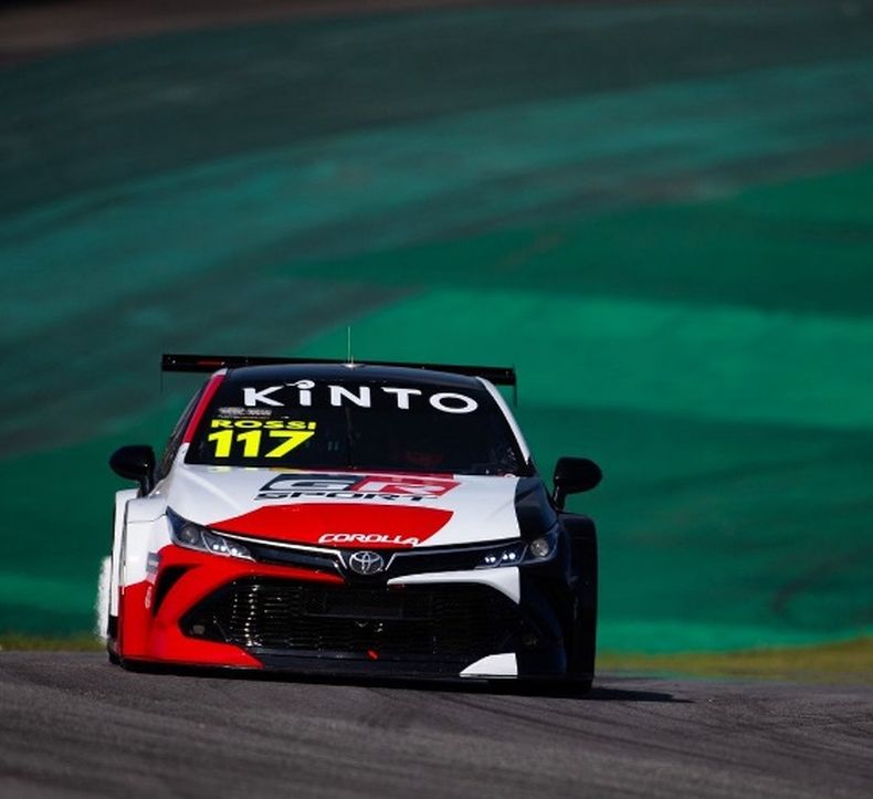 El Toyota Corolla de Rossi en el autódromo de Interlagos.
