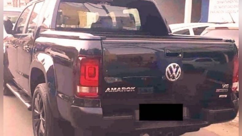 La camioneta había sido robada en Morón en la madrugada de ayer. .