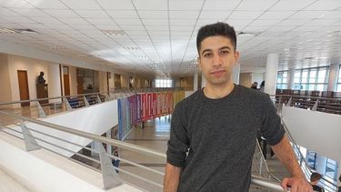 Suraj Samim en el Campus Pilar de la Universidad Austral.
