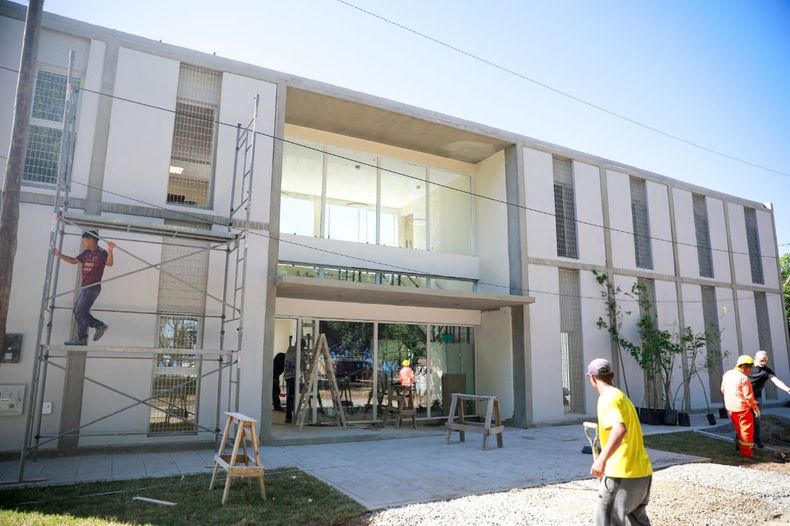 La Casa de la Mujer durante su etapa de construcción en noviembre pasado.&nbsp;