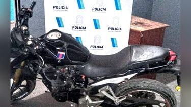 aprehendido por circular en una moto robada