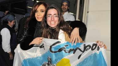 Portos con Cristina. Fiel al estilo camporista, no habla con la prensa..