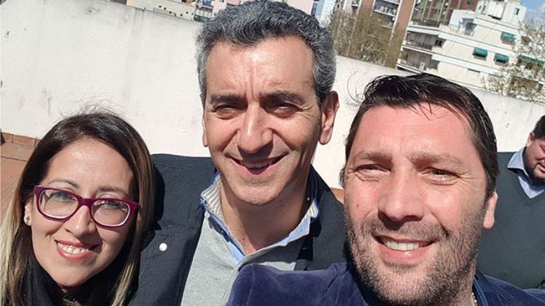 SELFIE. Domínguez y Rasmussen, con Randazzo..