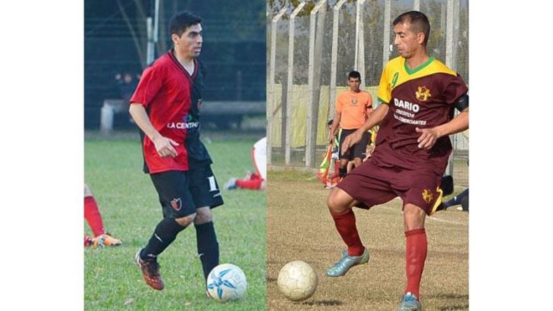 LOS RIQUELME. Fabián, defensor de Derqui; Darío, delantero de Monterrey..