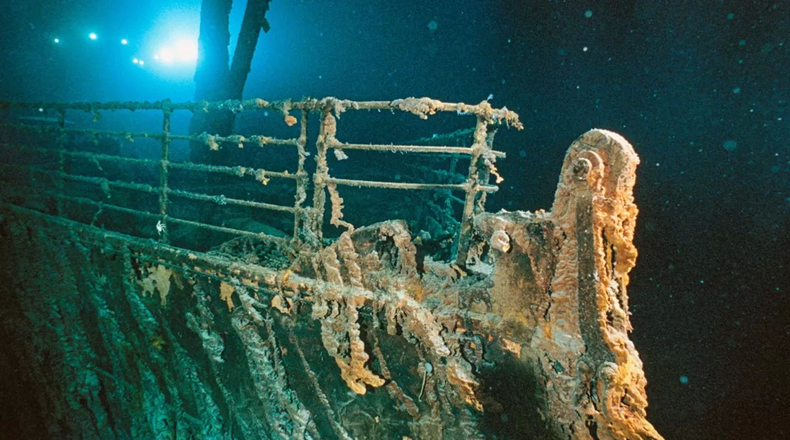 El Titanic se encuentra a 3.800 metros de profundidad. Foto: National Geographic..webp