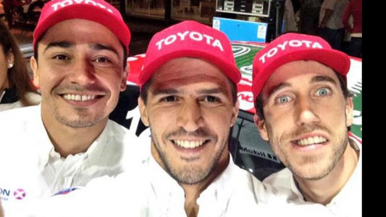 VIEJOS KARTISTAS. Milla, Rossi y Guerrieri, en la autofoto del Misil..