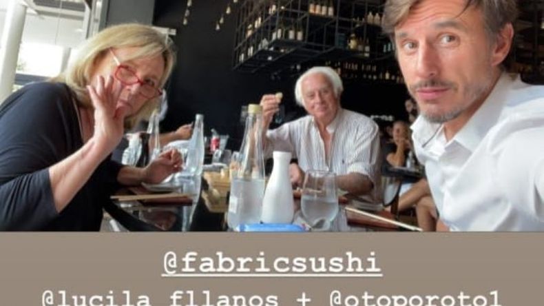 Recuperado. Roberto García Moritán celebró su alta médica del covid yendo a almorzar con sus padres, vecinos de Pilar. El lugar elegido fue un restaurante de sushi del Km. 50. .