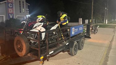 MOTOS SECUESTRADAS. Pertenecen a un control sobre la Ruta 26.