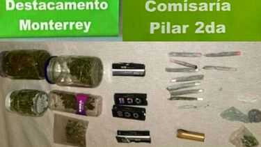 Lo secuestrado por la policía..