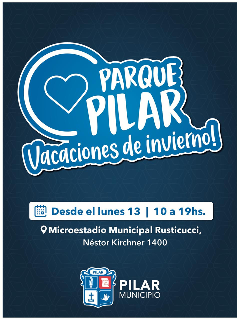 Invitación a Parque Pilar que el Municipio difunde en las redes.