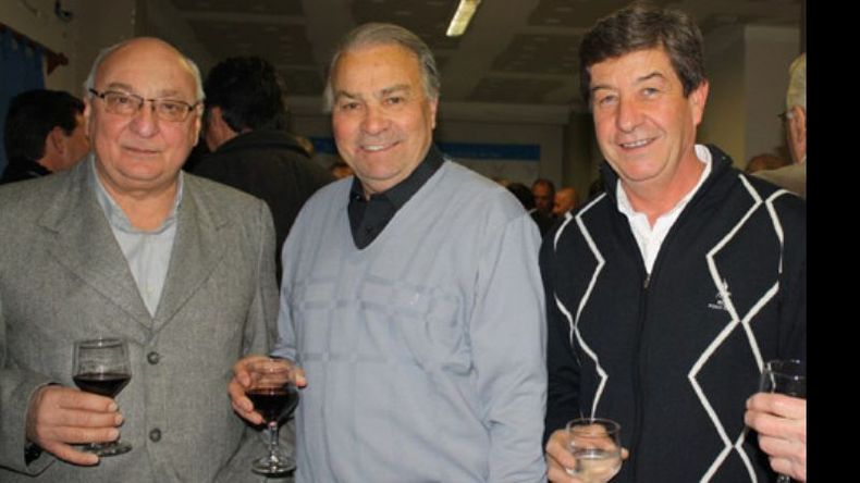 Jorge Etchecopar, Pinky Bottarelli y Eduardo Dentoni, históricos dirigentes de SCIPA..