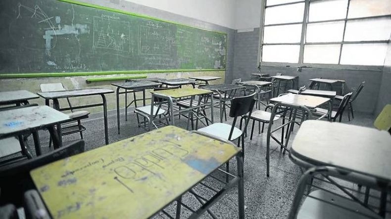 AULAS VACÍAS. Mañana y pasado paran escuelas públicas..