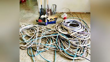 Los elementos que intentaron llevarse los delincuentes de la planta de ILVA.&nbsp;