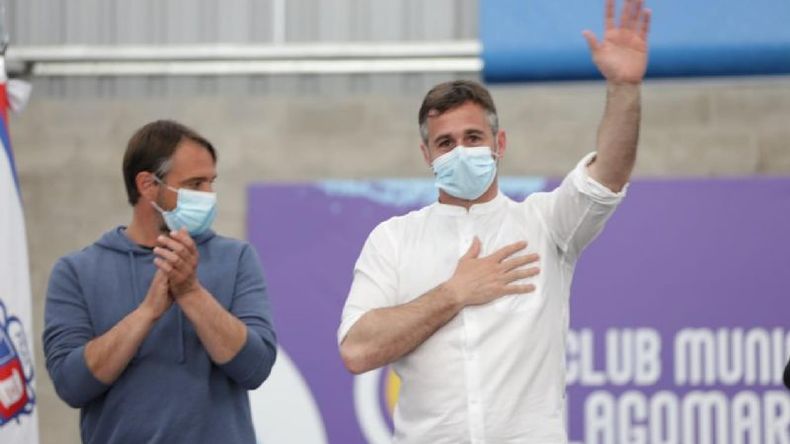 DE CORAZÓN. Achával, emocionado al finalizar el acto de apertura. .