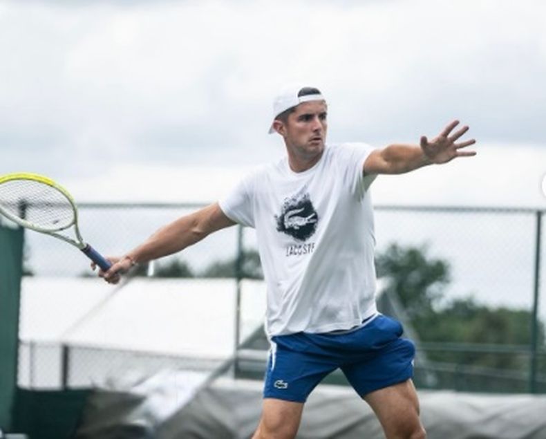 Rodríguez TAverna estuvo en Wimbledon y ahora irá al US Open.
