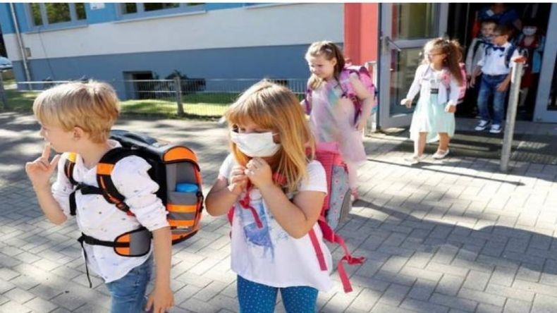 El uso de barbijos en escuelas de la Provincia de Buenos Aires es optativo a partir de hoy. .
