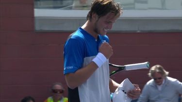 PUÑO APRETADO. Geller disputará su 2ª final de Grand Slam..