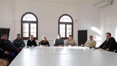 ENCUENTRO. Laurent se reunió con representantes de los trabajadores del Municipio. &nbsp;