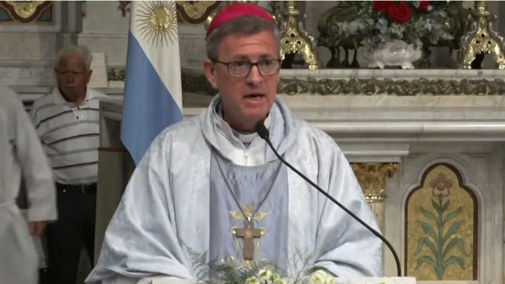 Jorge García Cuerva celebró una Misa en la mañana del domingo tras la 51° Peregrinación Juvenil a Luján.