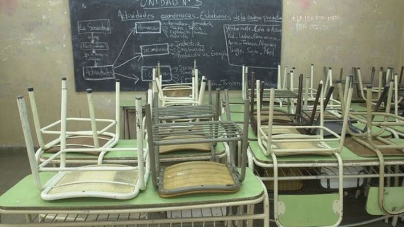 SIN ACUERDO. Por cuarto día, las aulas volverán a estar vacías..