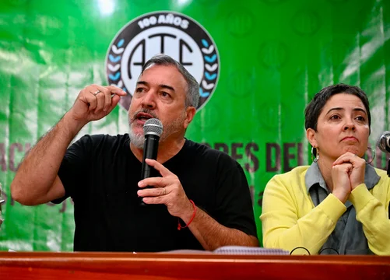 PARO. El secretario general de ATE, Rodolfo Aguiar, confirmó la medida de fuerza.&nbsp;