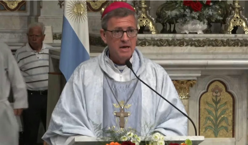 Jorge García Cuerva celebró una Misa en la mañana del domingo tras la 51° Peregrinación Juvenil a Luján.