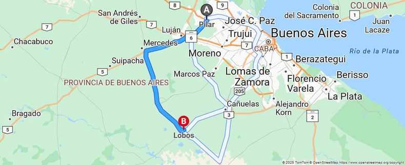 ¿Cómo llegar desde Pilar a Lobos? (Captura de pantalla).jpg