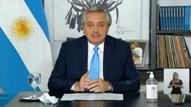 Alberto Fernández habló por TV esta noche..