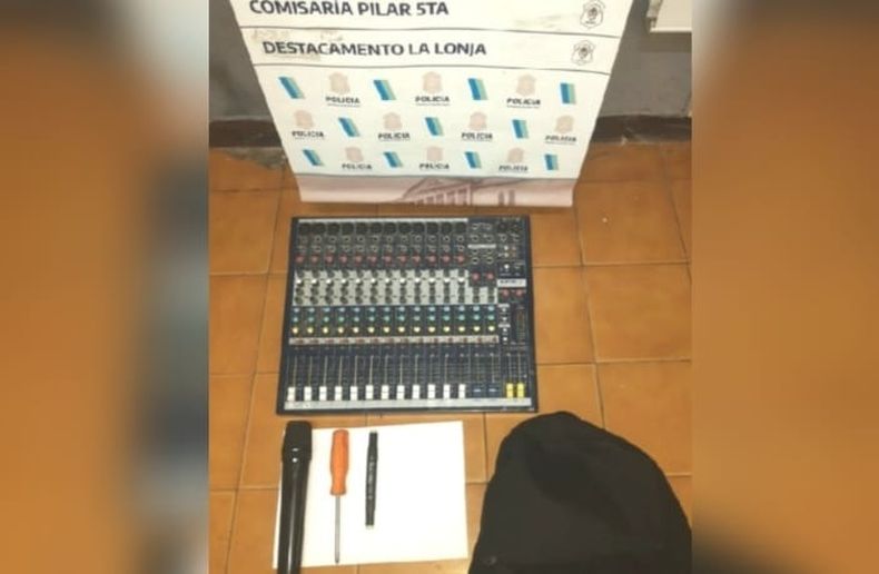 Los elementos robados del salón de fiestas fueron recuperados.&nbsp;