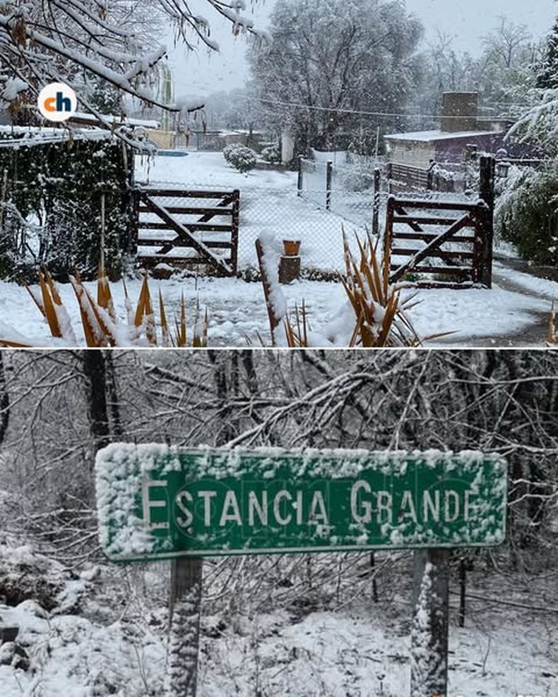 Imágenes de un San Luis cubierto de nieve. (El Chorrillero).