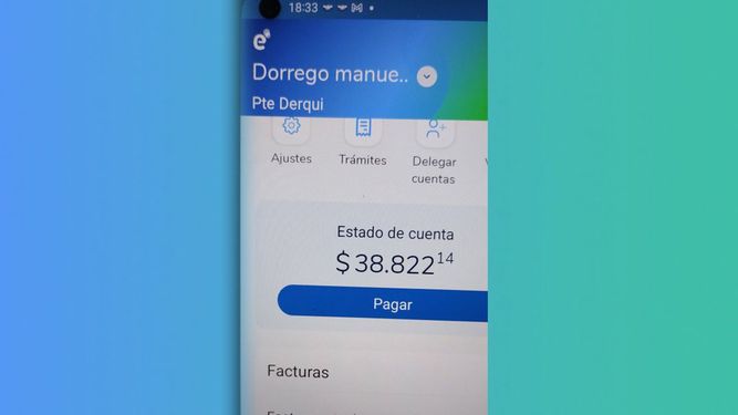 Esto es lo que hay que pagar de luz este mes en una casa muy humilde de la calle Dorrego 325, de Presidente Derqui. Jorge Alberto Soñez / @sonez_jorge1965.
