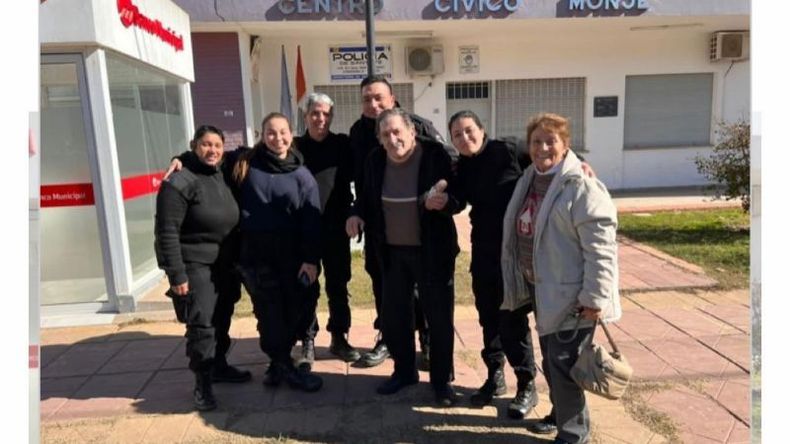 El hombre presentaba principio de hipotermia al momento del hallazgo. Foto informacionregional.com.ar.
