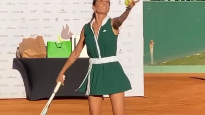 Gisela Dulko también fue de la partida. .