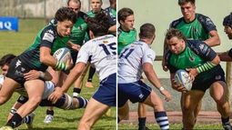 ATAQUE. Renthel y Lamas a pura velocidad inician la ofensiva de Gernika..