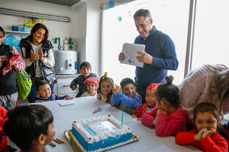 Federico Achával acompañó a las familias en el festejo del aniversario.