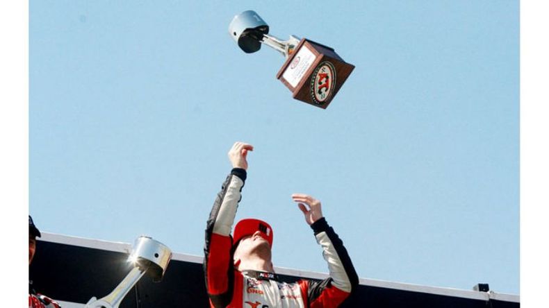 La celebración, tras la gran victoria. .