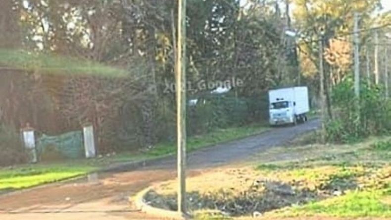 CALLE MAR DEL PLATA. El hecho ocurrió a metros de la Ruta 8. .