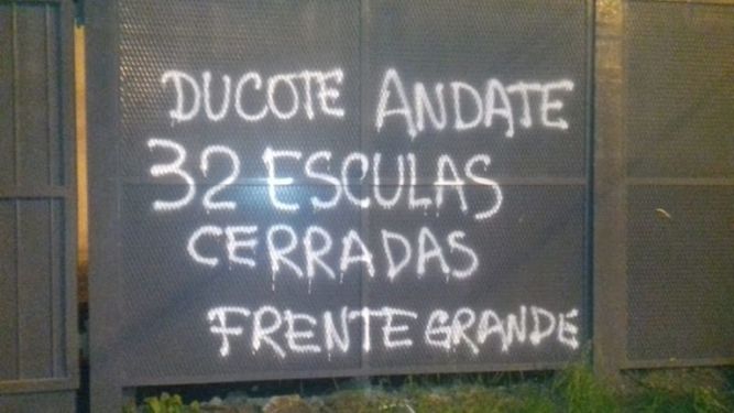 CAMPAÑA. Salud y escuelas, los ejes de la campaña de pintadas..