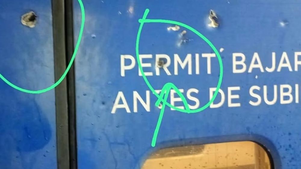 Así habían quedado las formaciones del tren San Martín atacadas en agosto y septiembre.