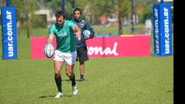 (Prensa UAR). Juani Hernández será el fullback titular de Los Pumas en el duelo con los All Blacks..
