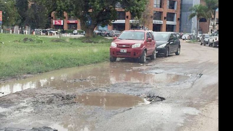 IRONÍA. “Las lagunas” de la calle Las Camelias..