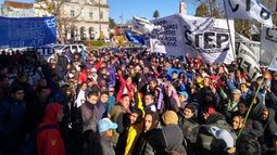 MARCHA. Los ambulantes presentaron un proyecto de regulación..