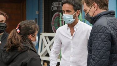 VUELVE. Santilli ya había estado en Pilar tras las PASO junto a Neuspiller..