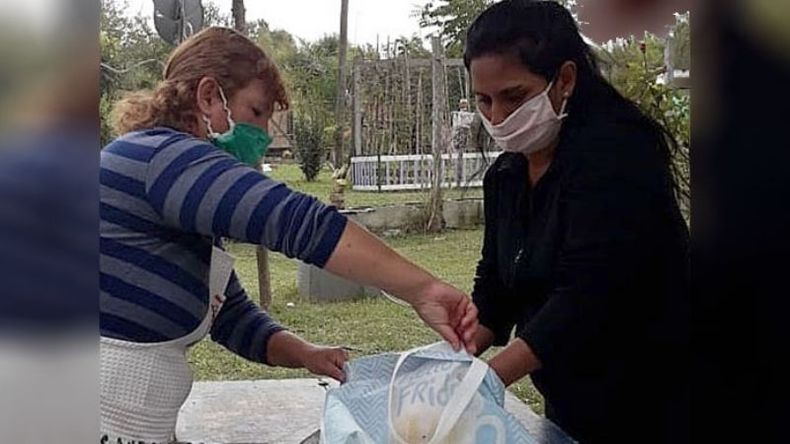 OLLA. 100 personas asisten al comedor tres veces por semana..