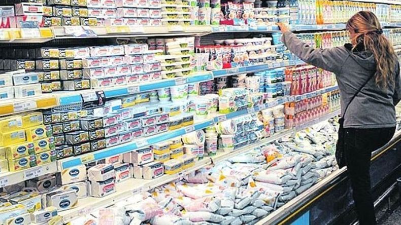 PARA ARRIBA. Los productos lácteos fueron los que más aumentaron.