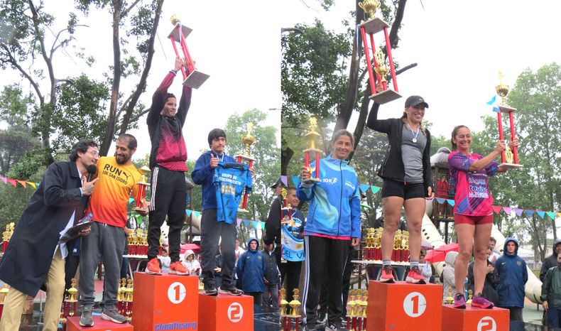 Los podios del Maraton Del Viso en la lluviosa jornada de domingo.