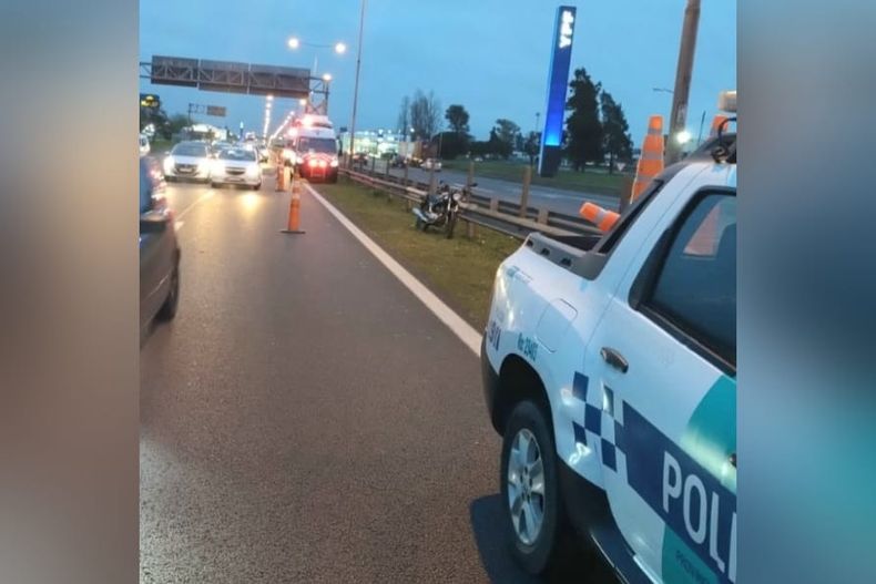 El choque en Panamericana se produjo a la altura del kilómetro 35,5.