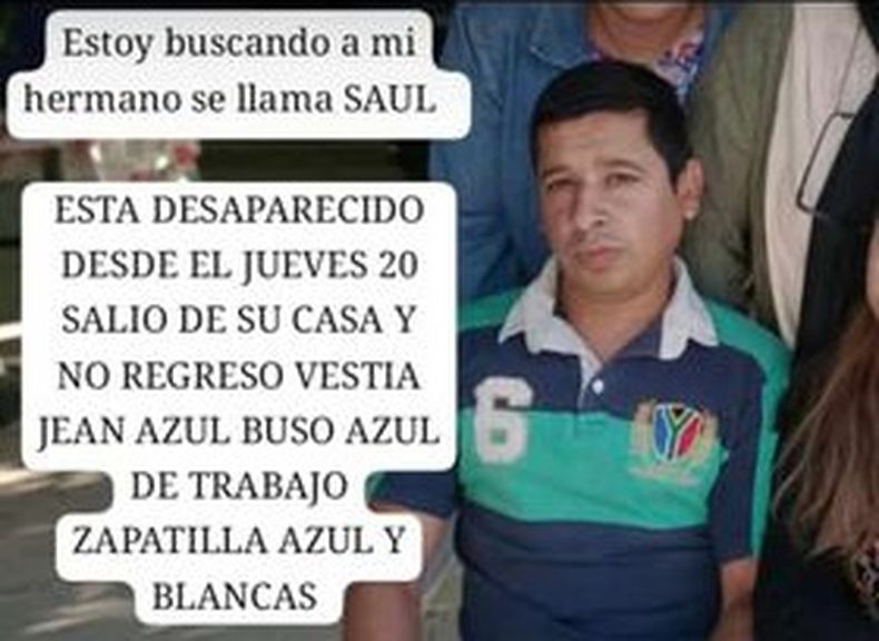 El hombre desaparecido tiene 34 años y trabaja como albañil.&nbsp;