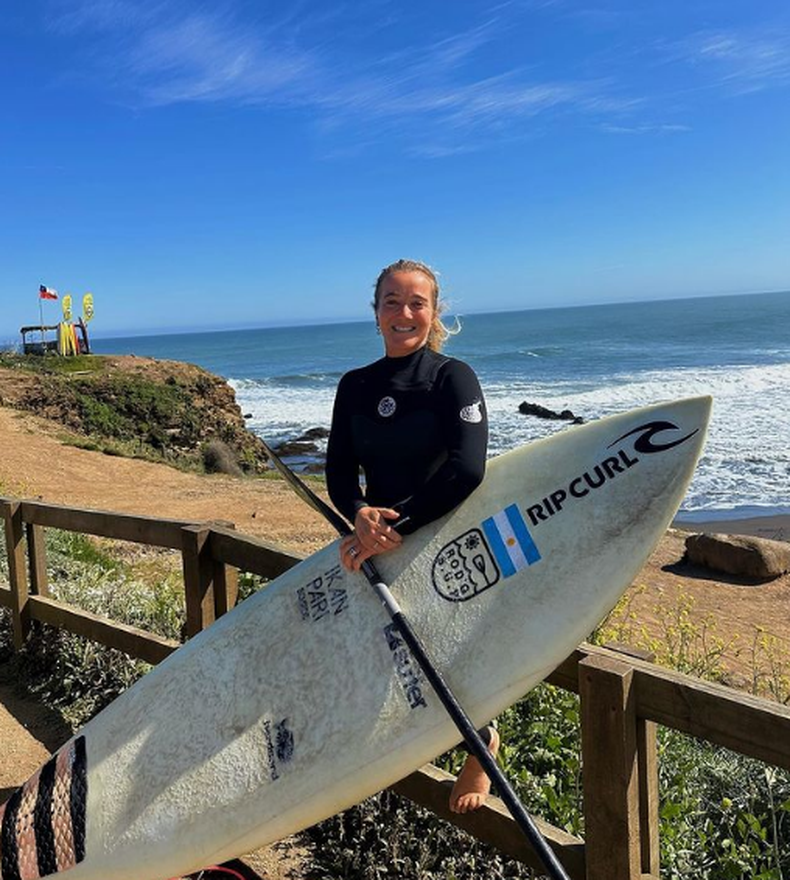 Lucía Cosoletto es la actual bicampeona de surf salida desde Del Viso.
